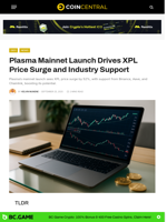 Plasma Mainnet Launch Sparks 52% XPL Price Surge