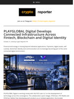PLAYGLOBAL Digital Develops Connected Infrastructure Across Fintech, Blockchain and Digital Identity