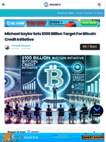 Michael Saylor Sets $100 Billion Target For Bitcoin Credit Initiative