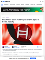 HBAR Price Stalls as Traders Talk but Avoid Accumulation