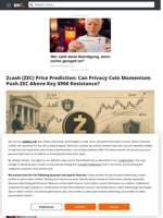 Zcash (ZEC) Price Prediction: Can Privacy Coin Momentum Push ZEC Above Key $900 Resistance?