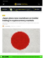 Japan plans new crackdown on insider trading in cryptocurrency