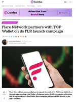Flare Network partners with TOP Wallet on its FLR launch campaign - Coinfea
