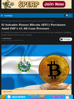 El Salvador Pauses Bitcoin (BTC) Purchases Amid IMF's $1.4B Loan Pressure