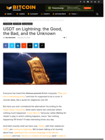 USDT On Lightning: The Good, The Bad, And The Unknown