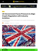 UK Government Faces Pressure to Align Crypto Regulation