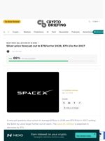 Silver price forecast cut to $78/oz for 2026, $73.1/oz for 2027