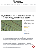 Crystal Palace set to take Darío Osorio on loan from Midtjylland for over €26M