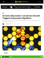 AI Coins Skyrocket: 4.5x Sector Growth Triggers Grayscale's Big Move - CoinCentral