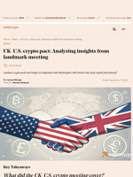 UK–U.S. crypto pact: Analyzing insights from landmark meeting - AMBCrypto