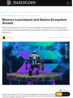 Binance Launchpool and Solana Ecosystem Growth - DailyCoin