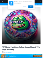 PEPE Price Prediction: Falling Channel Says A 75% Surge Is Coming | Bitcoinist.com