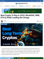 Best Crypto To Buy in 2025: BlockDAG, BNB, ETH & DOGE Leading the Charge