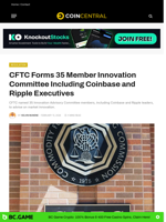 CFTC Forms 35 Member Innovation Committee Including Coinbase and Ripple Executives