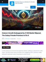Solana Growth Endangered by $15B Market Wipeout. The Solaxy Presale Promises to Fix It