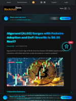 Algorand (ALGO) Surges with Fedwire Adoption and DeFi Growth: Is $0.35 Next? - Blockchain.News