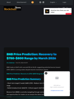 BNB Price Prediction: Recovery to $750-$800 Range by March 2026 - Blockchain.News
