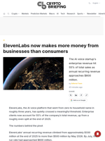 ElevenLabs now makes more money from businesses than consumers