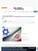 Israel probes soldiers over suspected links to Iran amid rising tensions