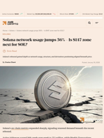 Solana network usage jumps 56% – Is $147 zone next for SOL? - AMBCrypto
