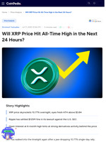 Will XRP Price Hit All-Time High in the Next 24 Hours?