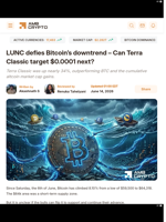 LUNC defies Bitcoin’s downtrend – Can Terra Classic target $0.0001 next? - AMBCrypto