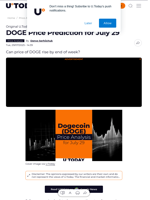 DOGE Price Prediction for July 29
