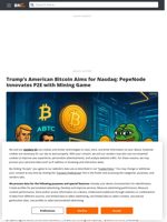 Trump’s American Bitcoin Aims for Nasdaq: PepeNode Innovates P2E Mining