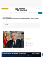 Iran's Revolutionary Guards signal military readiness, raising conflict concerns