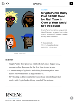 CryptoPunks Rally Past $200K Floor for First Time in Over a Year Amid NFT Rebound - Decrypt