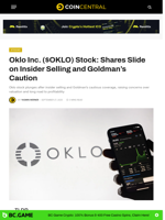 Oklo Inc. ($OKLO) Stock: Shares Slide on Insider Selling and Goldman’s Caution