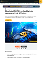 Bitcoin Price Eyes Drop to $74K as Whale Opens Another $140M BTC Short