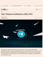 Top 7 Telegram trading bots of July 2025 - AMBCrypto