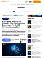 Coinbase Ventures Unveils Top Technology Frontiers for 2026 Crypto Innovation – News Bytes Bitcoin News