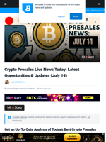 Live Best Crypto Presale Updates Today: Top Presales to Watch this Week