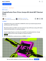 NFT Season Returns? CryptoPunks & Moonbirds Surge