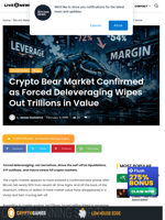 Crypto Bear Market Confirmed as Forced Deleveraging Wipes Out Trillions in Value | Live Bitcoin News