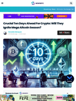 Crucial Ten Days Ahead For Crypto: Will They Ignite Mega Altcoin Season?