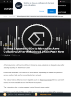 Ethena Launches USDe on Monad With Aave