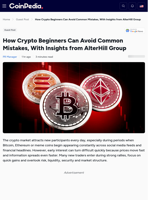 How Crypto Beginners Can Avoid Common Mistakes, With Insights from AlterHill Group