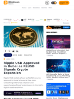 Ripple USD Approved in Dubai as RLUSD Signals Crypto Expansion – Regulation Bitcoin News