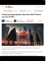 HYPE turns bearish as top holders cut holdings by 39%