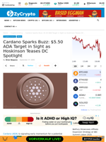 Cardano Sparks Buzz: $5.50 ADA Target in Sight as Hoskinson Teases DC Spotlight ⋆ ZyCrypto