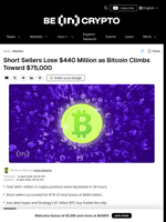 Bitcoin Short Squeeze Triggers $541M in Crypto Liquidations
