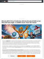 Bitcoin (BTC) Price Prediction: Bitcoin Breaks $122K to Set New All-Time High—Is $200K Closer Than We Think? - Brave New Coin
