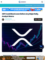XRP Could Bleed Lower Before Any Major Rally, Analyst Warns