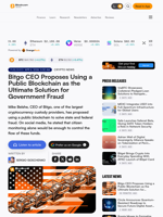 Bitgo CEO Proposes Using a Public Blockchain as the Ultimate Solution for Government Fraud – Crypto News Bitcoin News
