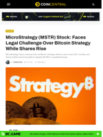 MicroStrategy (MSTR) Stock: Faces Legal Challenge Over Bitcoin Strategy While Shares Rise - CoinCentral