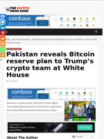 Pakistan reveals Bitcoin reserve plan to Trump’s crypto team at White House - The Crypto News Wire