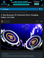 3 Top Reasons Pi Network Price Surging Today (14 Feb)